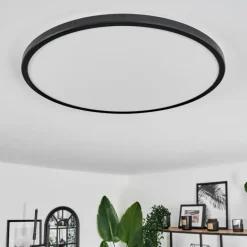 Plafonnier Hooper LED Noir, 1 lumière