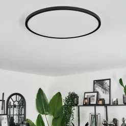 Plafonnier Hooper LED Noir, 1 lumière