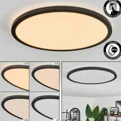 Plafonnier Hooper LED Noir, 1 lumière