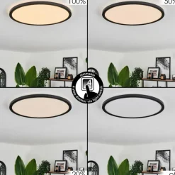 Plafonnier Hooper LED Noir, 1 lumière