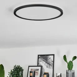 Plafonnier Hooper LED Noir, 1 lumière