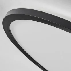 Plafonnier Hooper LED Noir, 1 lumière