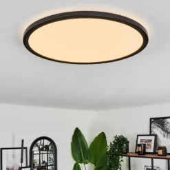 Plafonnier Hooper LED Noir, 1 lumière