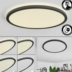 Plafonnier Hooper LED Noir, 1 lumière