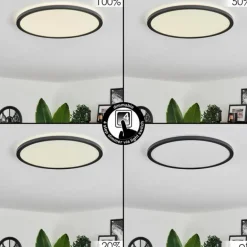 Plafonnier Hooper LED Noir, 1 lumière