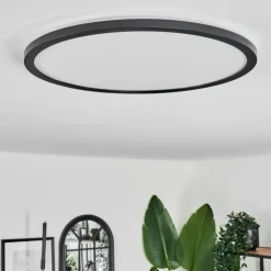 Plafonnier Hooper LED Noir, 1 lumière