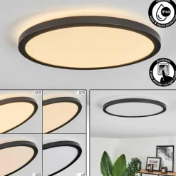 Plafonnier Hooper LED Noir, 1 lumière