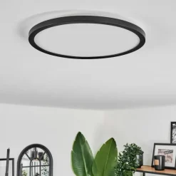 Plafonnier Hooper LED Noir, 1 lumière