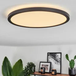 Plafonnier Hooper LED Noir, 1 lumière