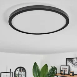 Plafonnier Hooper LED Noir, 1 lumière