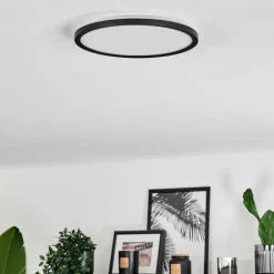 Plafonnier Hooper LED Noir, 1 lumière