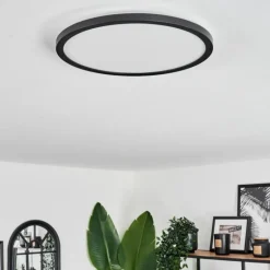 Plafonnier Hooper LED Noir, 1 lumière