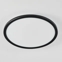 Plafonnier Hortinhas LED Noir, 1 lumière, Télécommandes, Changeur de couleurs