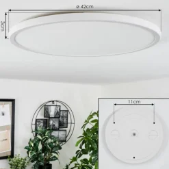 Plafonnier Hortinhas LED Blanc, 1 lumière, Télécommandes, Changeur de couleurs