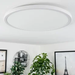 Plafonnier Hortinhas LED Blanc, 1 lumière, Télécommandes, Changeur de couleurs