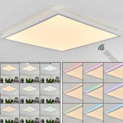 Plafonnier Hotinhas LED Blanc, 1 lumière, Télécommandes, Changeur de couleurs