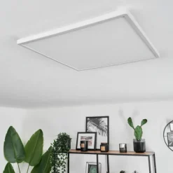 Plafonnier Hotinhas LED Blanc, 1 lumière, Télécommandes, Changeur de couleurs