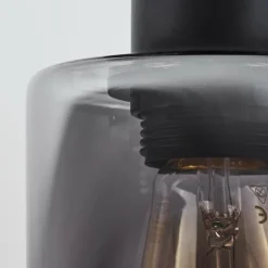 Plafonnier Hunouri Noir, 3 lumières