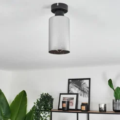 Plafonnier Hunouri Noir, 1 lumière