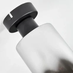 Plafonnier Hunouri Noir, 1 lumière