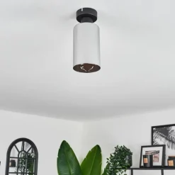 Plafonnier Hunouri Noir, 1 lumière