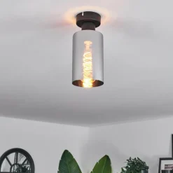 Plafonnier Hunouri Noir, 1 lumière