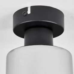 Plafonnier Hunouri Noir, 1 lumière