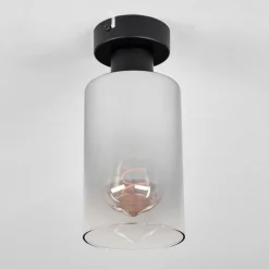 Plafonnier Hunouri Noir, 1 lumière