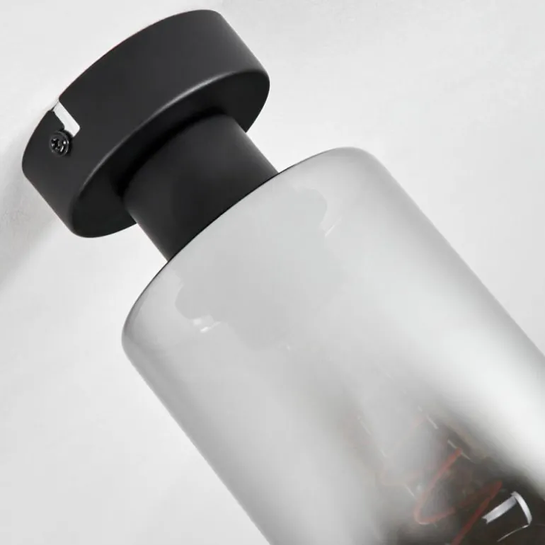 Plafonnier Hunouri Noir, 1 lumière