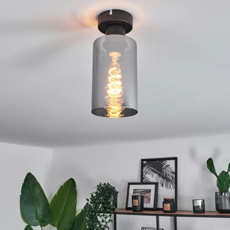 Plafonnier Hunouri Noir, 1 lumière