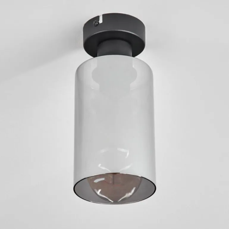 Plafonnier Hunouri Noir, 1 lumière