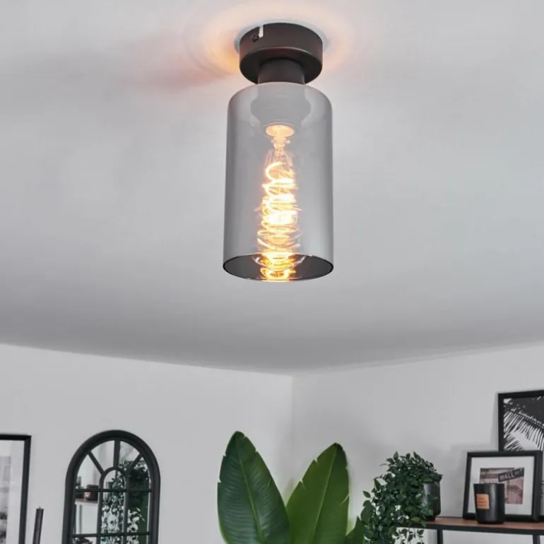 Plafonnier Hunouri Noir, 1 lumière