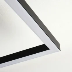 Plafonnier Hyacinthe LED Chrome, Noir, 1 lumière