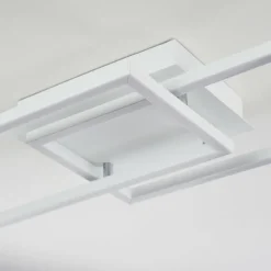 Plafonnier Hyacinthe LED Chrome, Blanc, 1 lumière