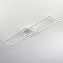 Plafonnier Hyacinthe LED Chrome, Blanc, 1 lumière