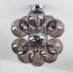 Plafonnier Hyco Chrome, 12 lumières