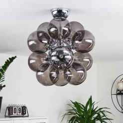 Plafonnier Hyco Chrome, 12 lumières