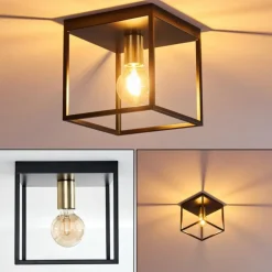 Plafonnier Ibusuki Noir, 1 lumière