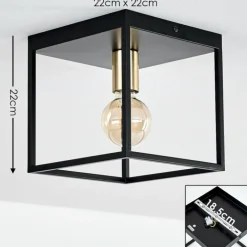 Plafonnier Ibusuki Noir, 1 lumière