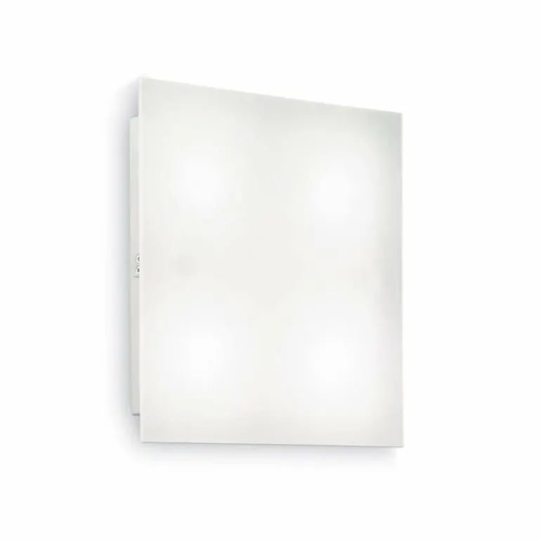 Plafonnier Ideal Lux FLAT Blanc, 4 lumières