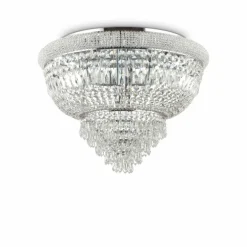 Plafonnier Ideallux DUBAI Chrome, 24 lumières