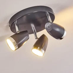 Plafonnier Idlewild LED Noir, 3 lumières