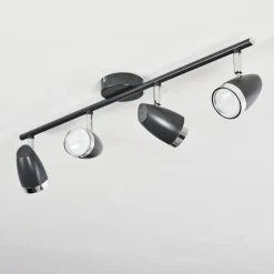 Plafonnier Idlewild LED Noir, 4 lumières