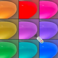 Plafonnier iDual Chloe LED Argenté, Blanc, 1 lumière, Télécommandes, Changeur de couleurs