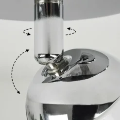 Plafonnier iDual Olivine LED Chrome, 1 lumière, Télécommandes, Changeur de couleurs