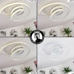 Plafonnier Ignal LED Blanc, 1 lumière