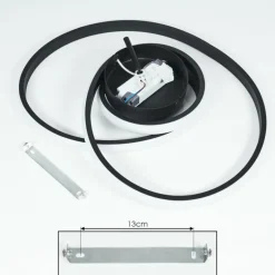 Plafonnier Ignal LED Noir, 1 lumière