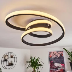 Plafonnier Ignal LED Noir, 1 lumière