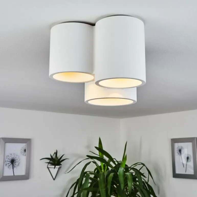 Plafonnier Ililai Blanc, 3 lumières