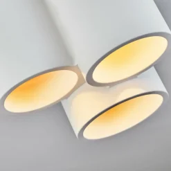 Plafonnier Ililai Blanc, 3 lumières